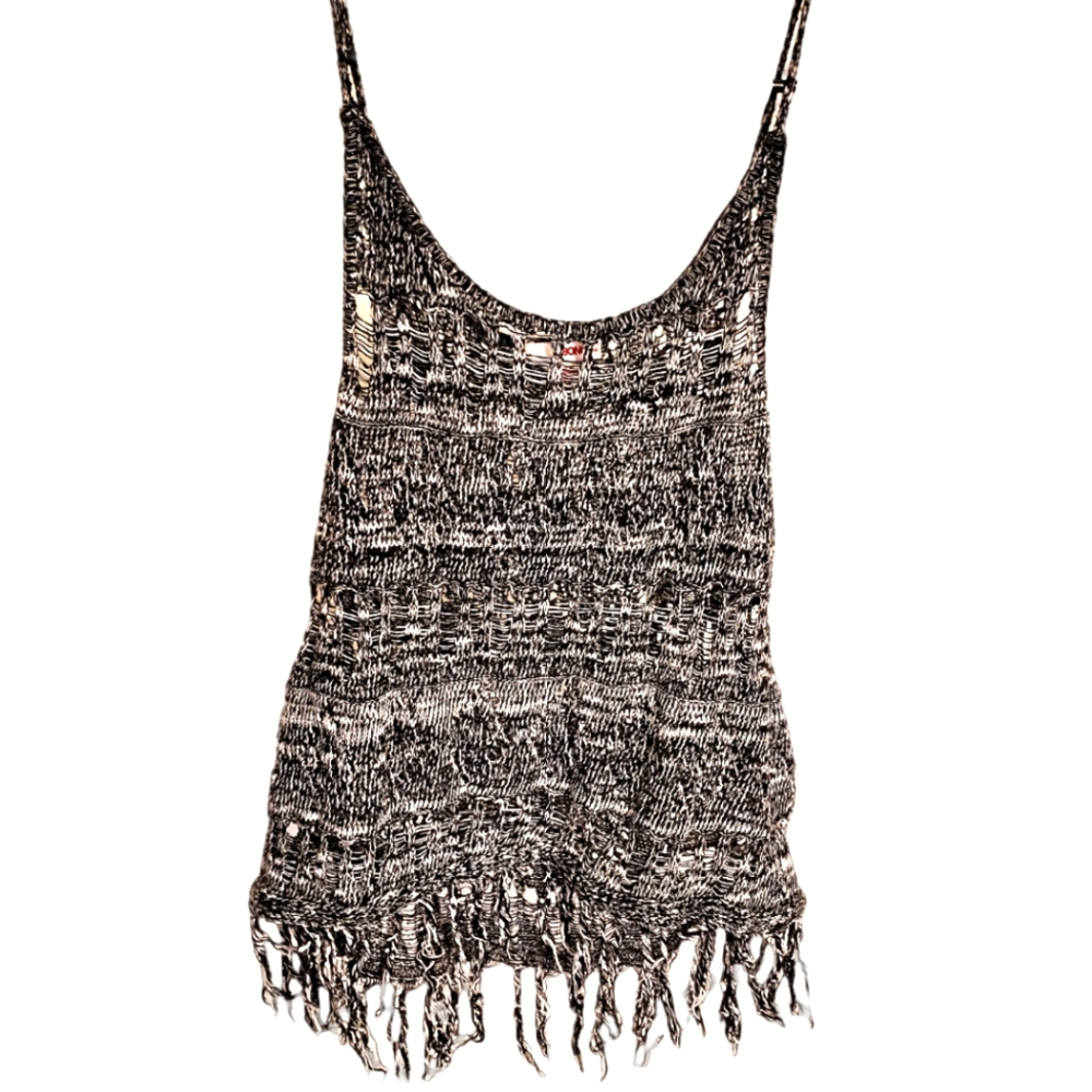 Small Knit Chill Hippie Tassel Tank Top